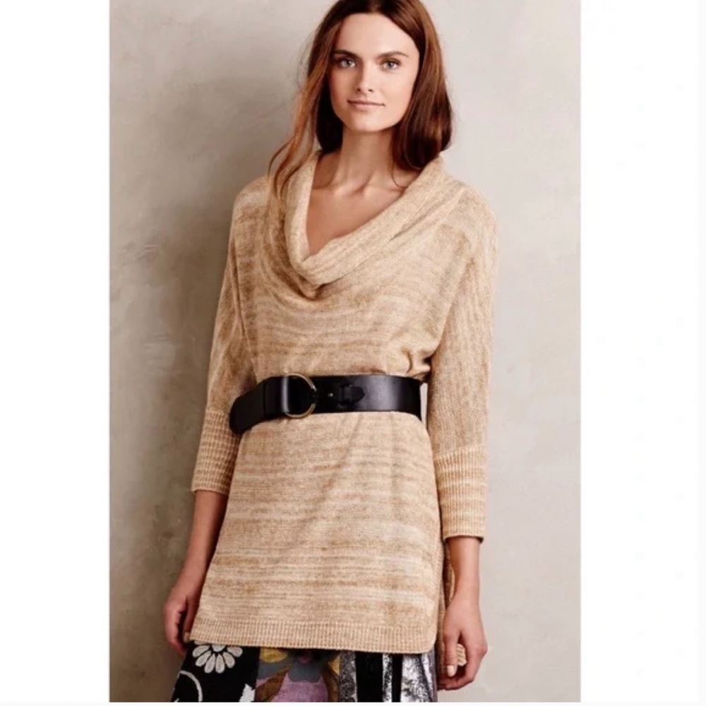 Field Flower Anthropologie Spacedye Cowl Neck Tunic. Size M. P4/A